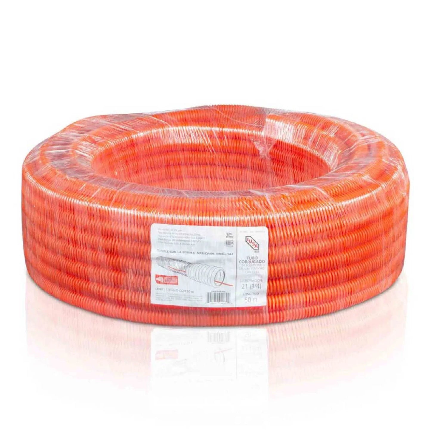 ROLLO DE POLIDUCTO CORRUGADO DE PEAD 3/4” ROLLO 50 M